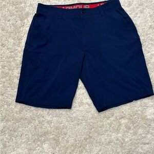 Under Armour Men's Dark Blue Flat Front Shorts